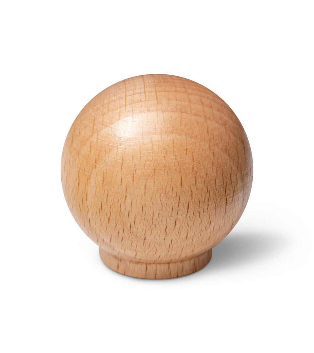 Beech wood furniture knob