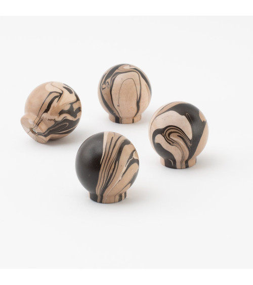Beech wood furniture knob Espresso