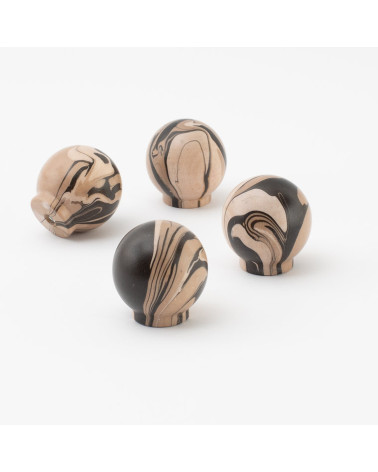 Beech wood furniture knob Espresso
