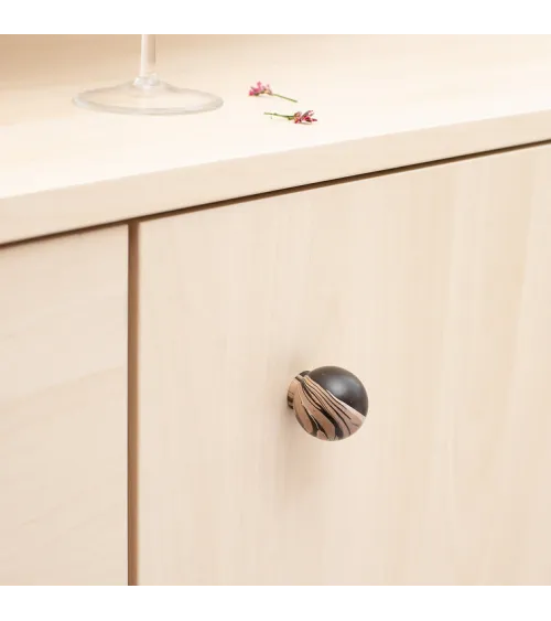 Beech wood furniture knob Espresso