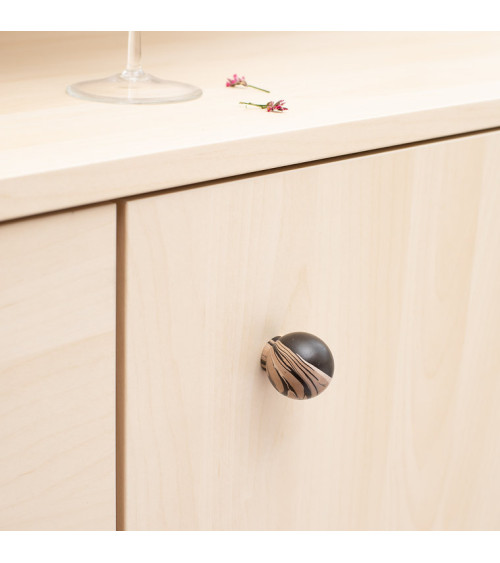 Beech wood furniture knob Espresso