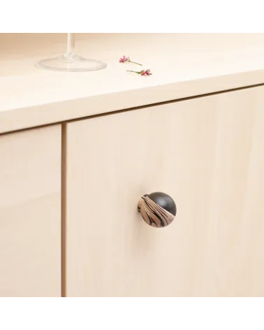 Beech wood furniture knob Espresso