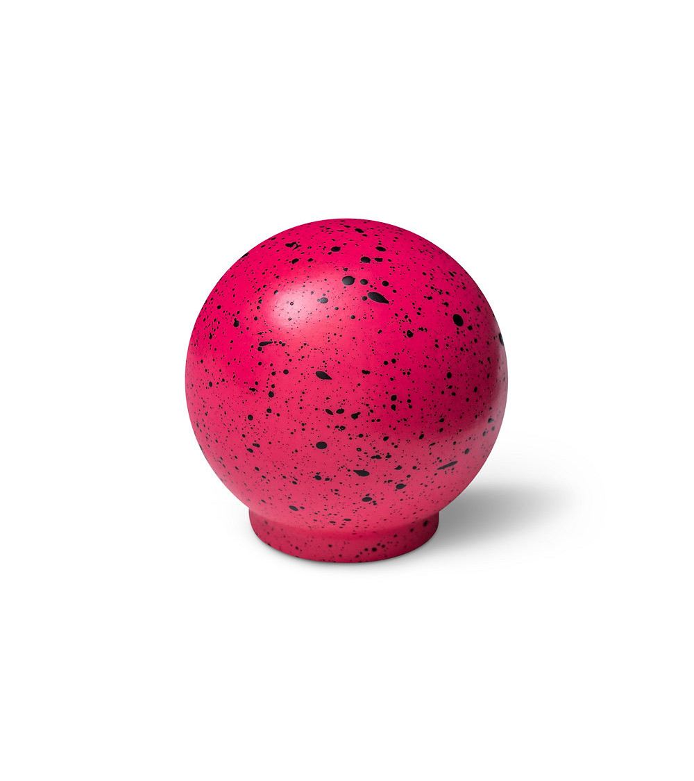 Beech wood furniture knob Dark Pink Mix