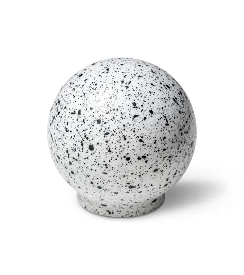 Beech wood furniture knob White and black Mix