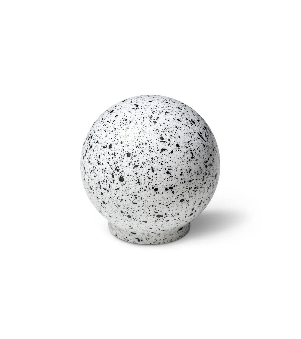 Beech wood furniture knob White and black Mix