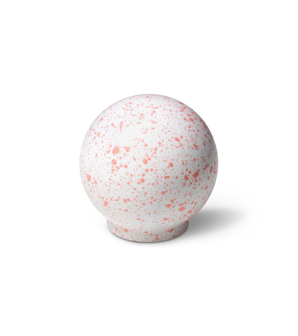 Beech wood furniture knob White and pink Mix
