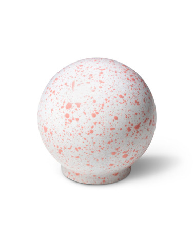Beech wood furniture knob White and pink Mix