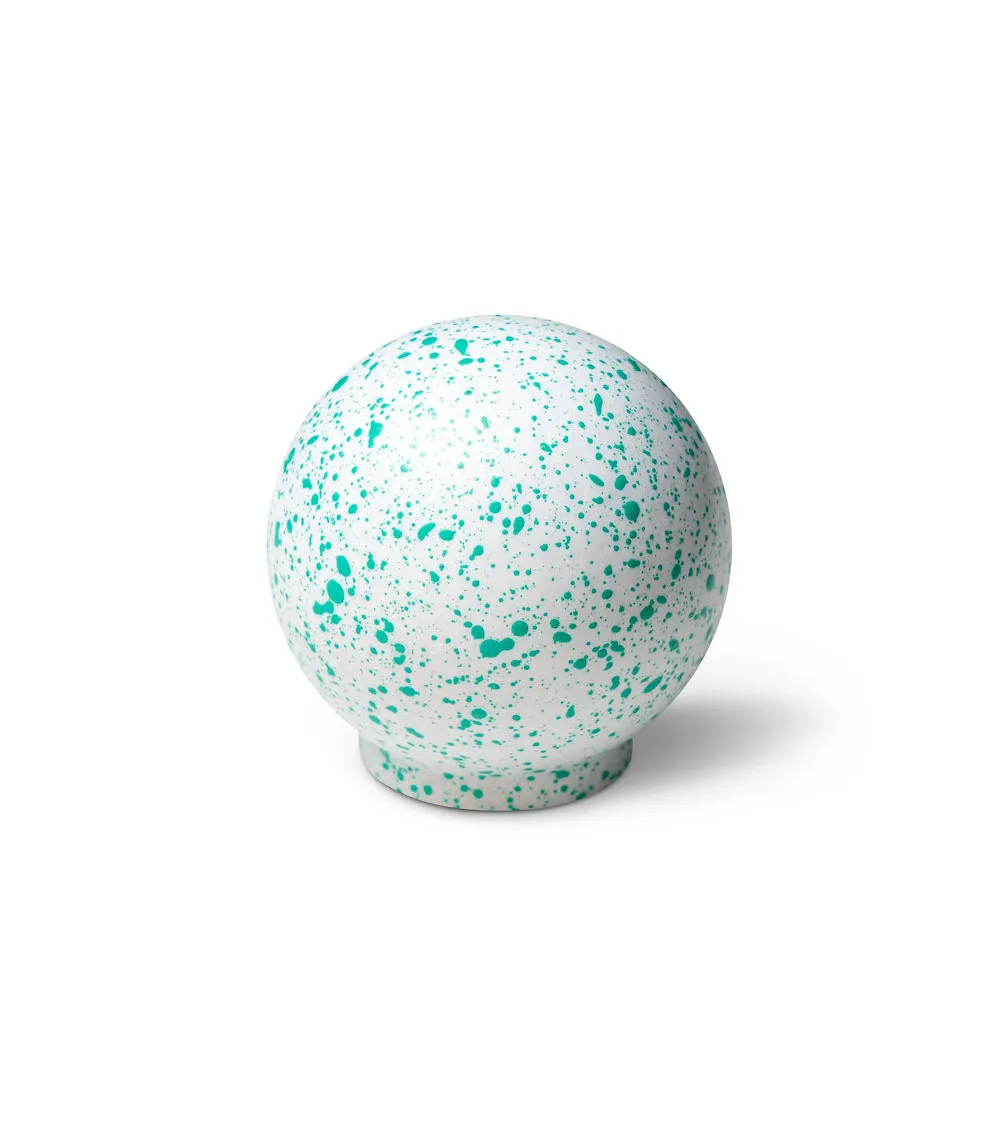 Beech wood furniture knob White and light green Mix