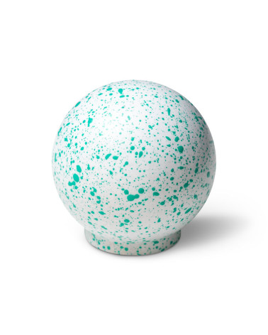Beech wood furniture knob White and light green Mix