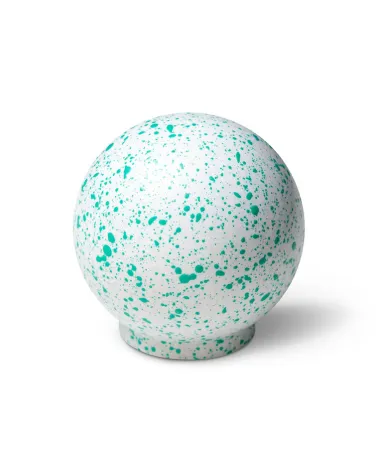 Beech wood furniture knob White and light green Mix