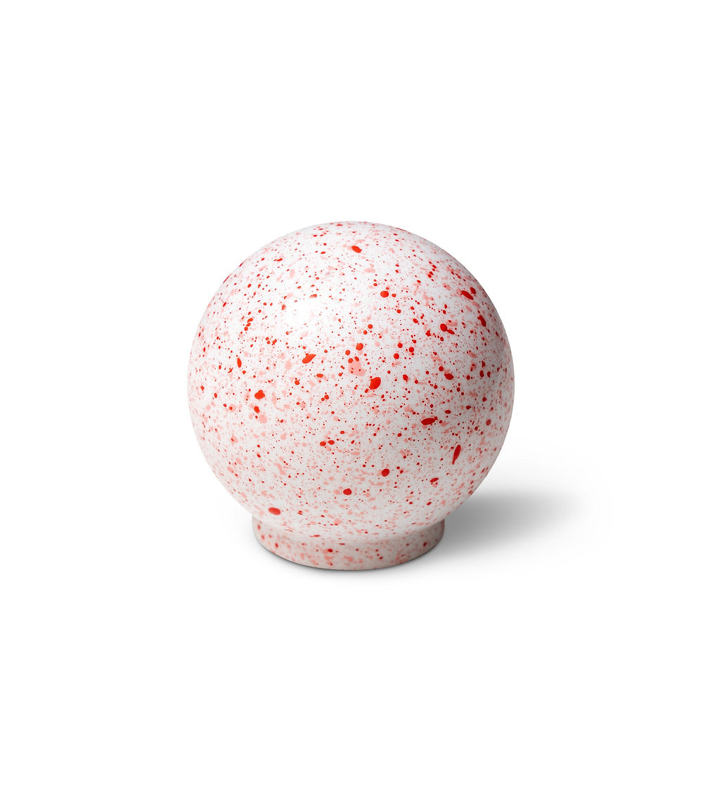 Beech wood furniture knob Raspberry mousse Mix by White