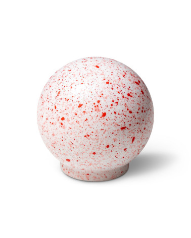 Beech wood furniture knob Raspberry mousse Mix by White