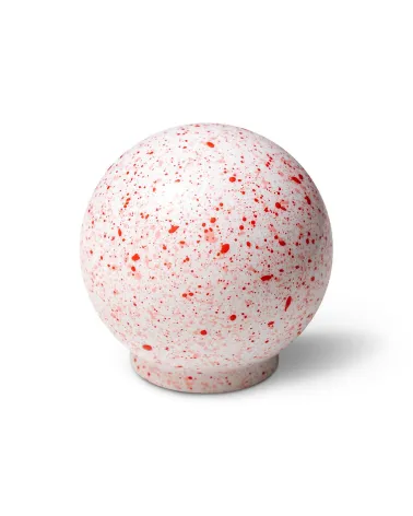 Beech wood furniture knob Raspberry mousse Mix by White