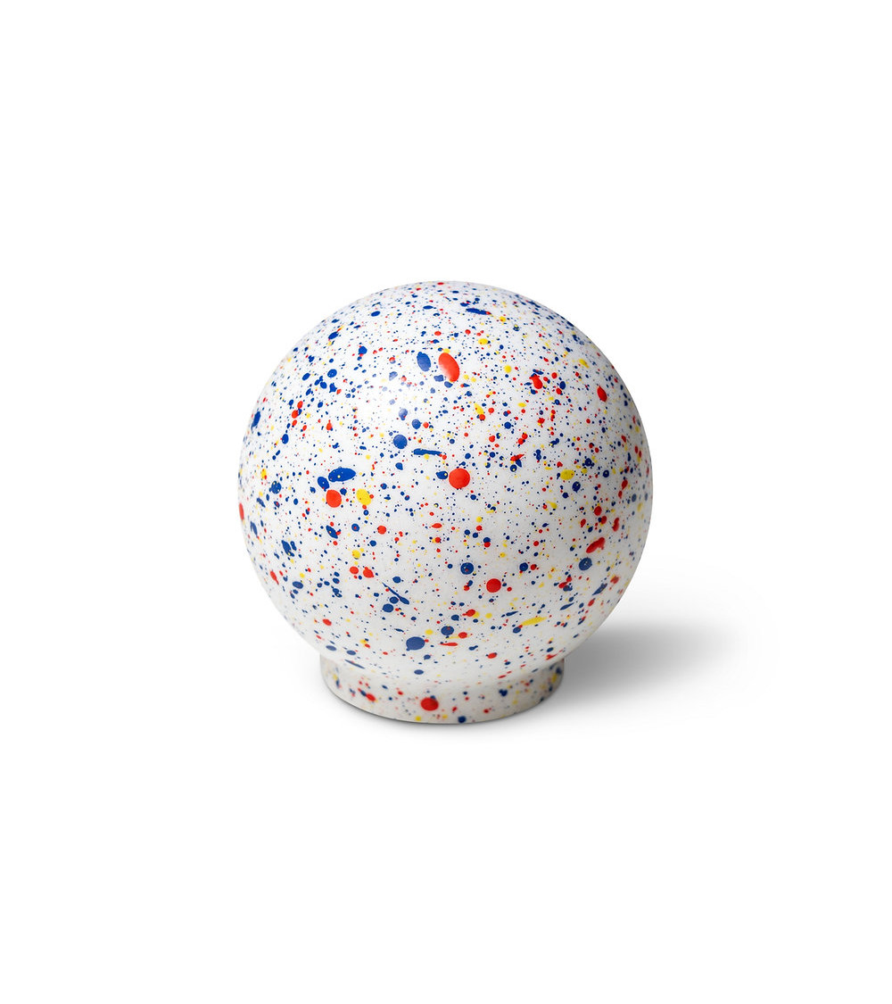 Beech wood furniture knob F.T.P. Mix - white blue yellow red
