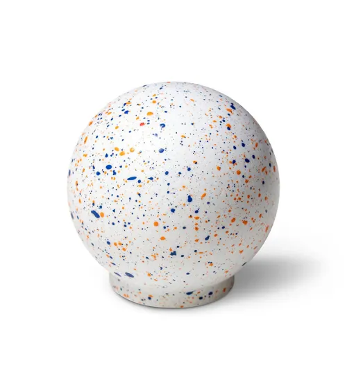 Beech wood furniture knob Mix - White blue orange