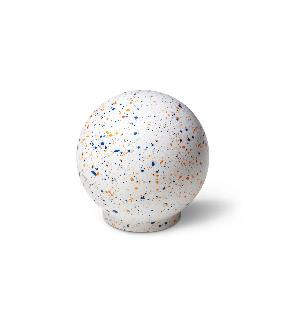 Beech wood furniture knob Mix - White blue orange