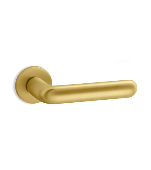 Modern ENTO HANSA door handle in brass