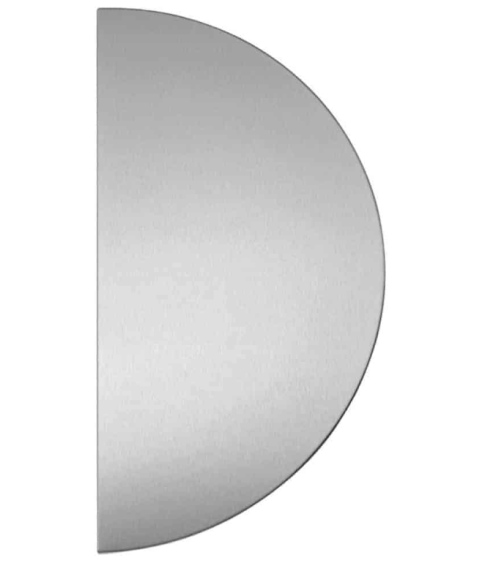 Stainless steel half-moon push plate