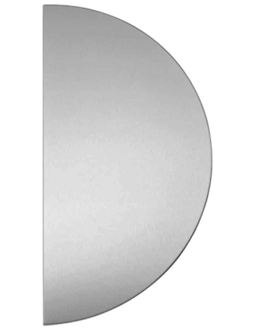 Stainless steel half-moon push plate