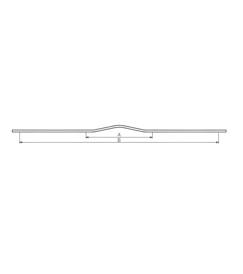 Gold anodised furniture handle APRO designer handle