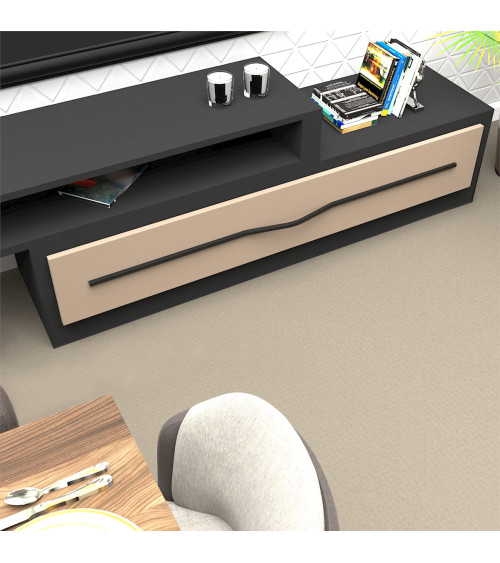 Matt black furniture handle APRO designer handle