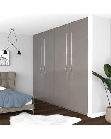 APRO-2 polished chrome furniture handle designer handle fitted on a cabinet