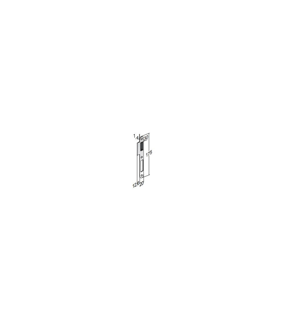 Frame strike plate for CLE I magnetic lock - design handle