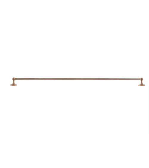 Grab bar in polished raw bronze finish