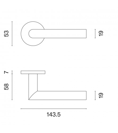ARABIS brown door handle design handle