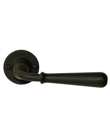Black HINON door handle round - design handle