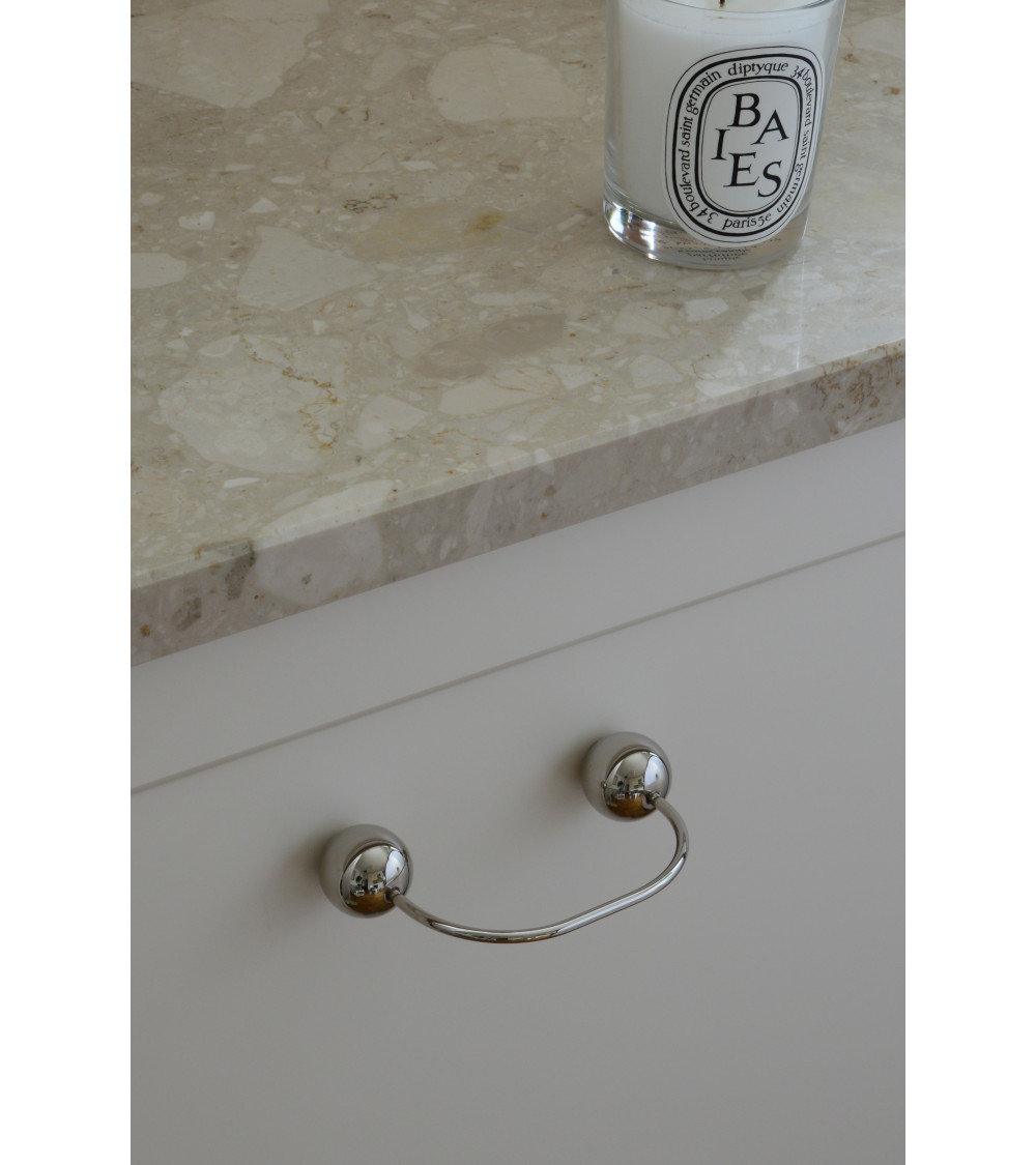 Brass furniture handles 10 nickel
