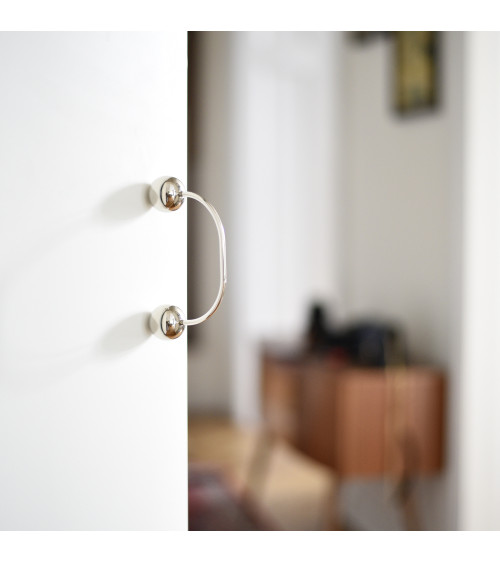 Brass furniture handles 10 nickel