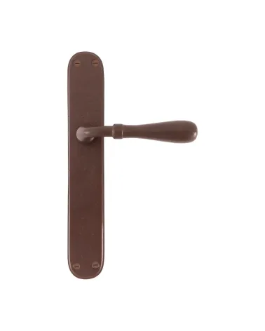 Door handle on iron plate 1200 - designer handle