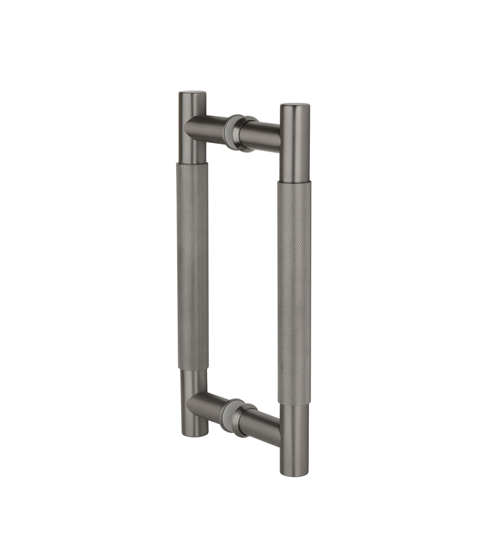 Double textured pull handle for door 1770 anthracite finish design handle