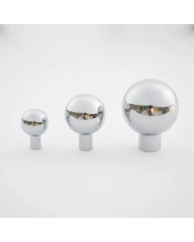 Ball furniture knob in nickel brass