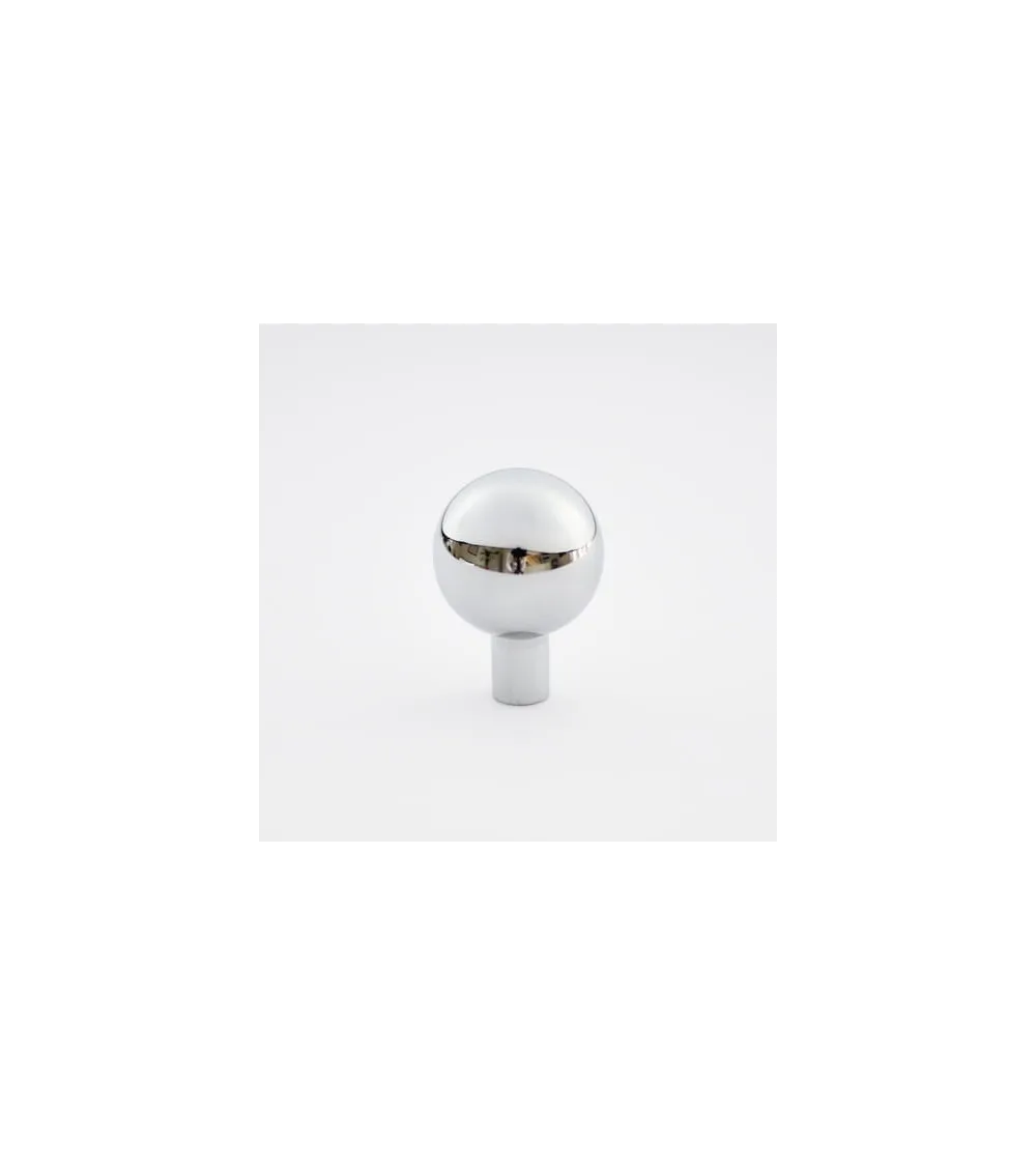 Ball furniture knob in nickel brass