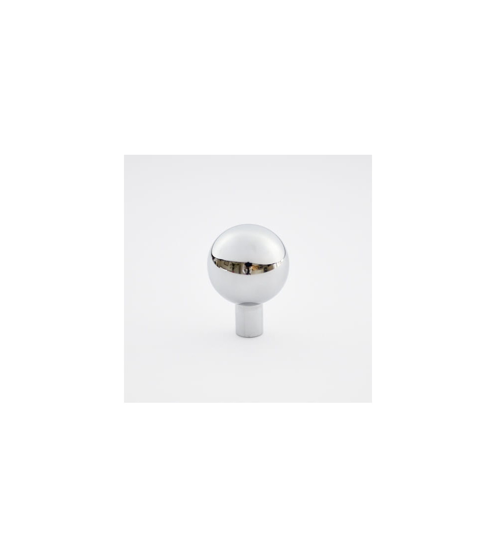 Ball furniture knob in nickel brass