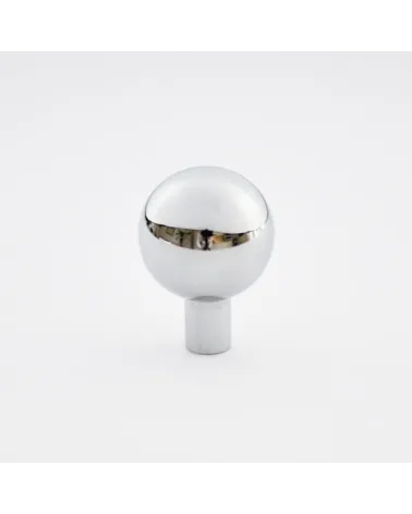 Ball furniture knob in nickel brass