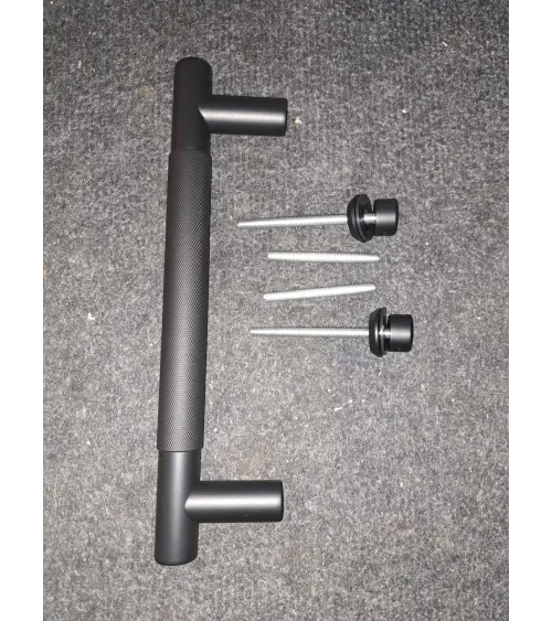Single textured pull handle for door 1770 anthracite finish design handle