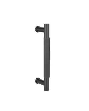Textured single pull handle for door 1770 matt black finish designer handle