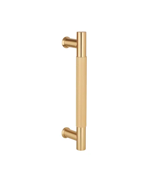 Textured single pull handle for door 1770 matt gold finish designer handle
