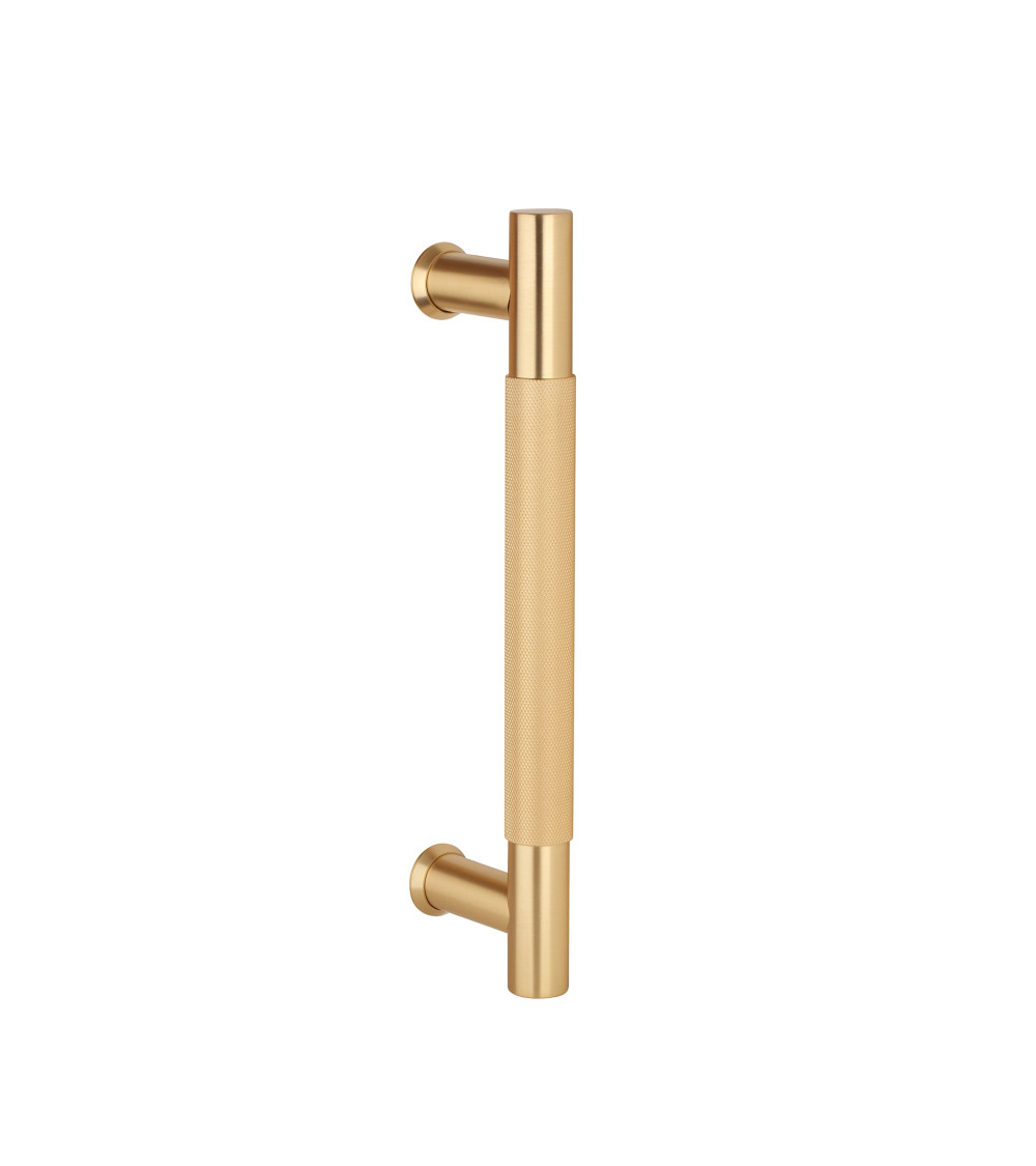 Textured single pull handle for door 1770 matt gold finish designer handle