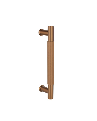 Textured single pull handle for door 1770 copper finish designer handle