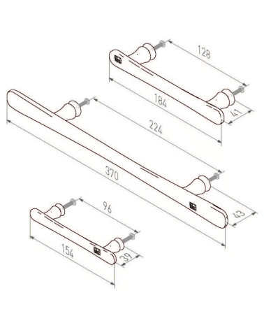 PMBU bronze furniture handle