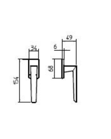 copy of Mandelli TWEE modern window handle