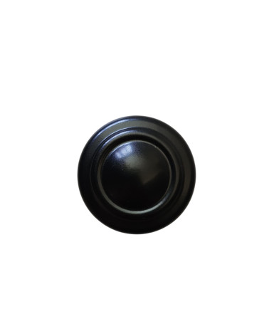 Lyonnais pull door knob black finish top view