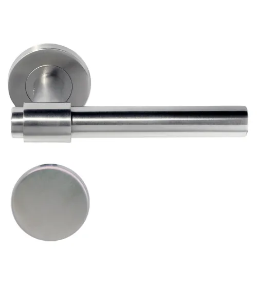 IRATY door handle matt brushed stainless steel, Grade 3 heavy-duty use