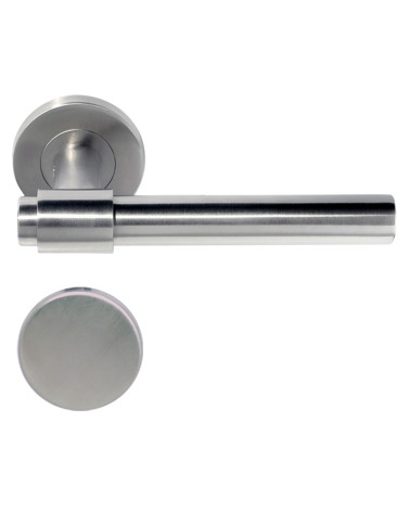IRATY door handle matt brushed stainless steel, Grade 3 heavy-duty use