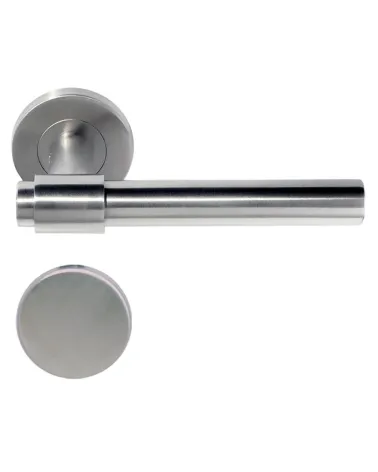 IRATY door handle matt brushed stainless steel, Grade 3 heavy-duty use