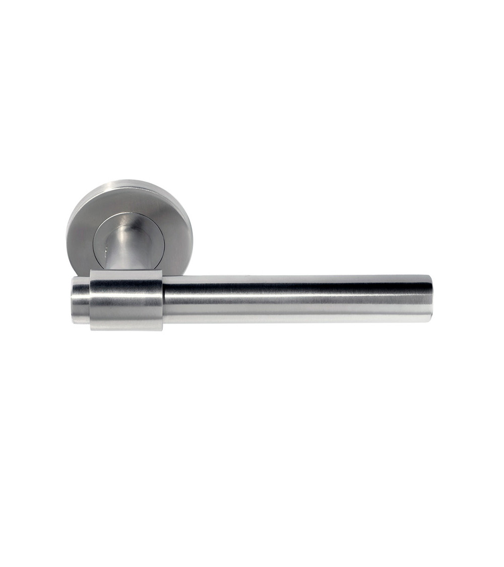 IRATY door handle matt brushed stainless steel, Grade 3 heavy-duty use